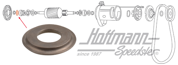 Arandela, cojinete dínamo corriente contínua | 111 903 565 | 020-1266-34