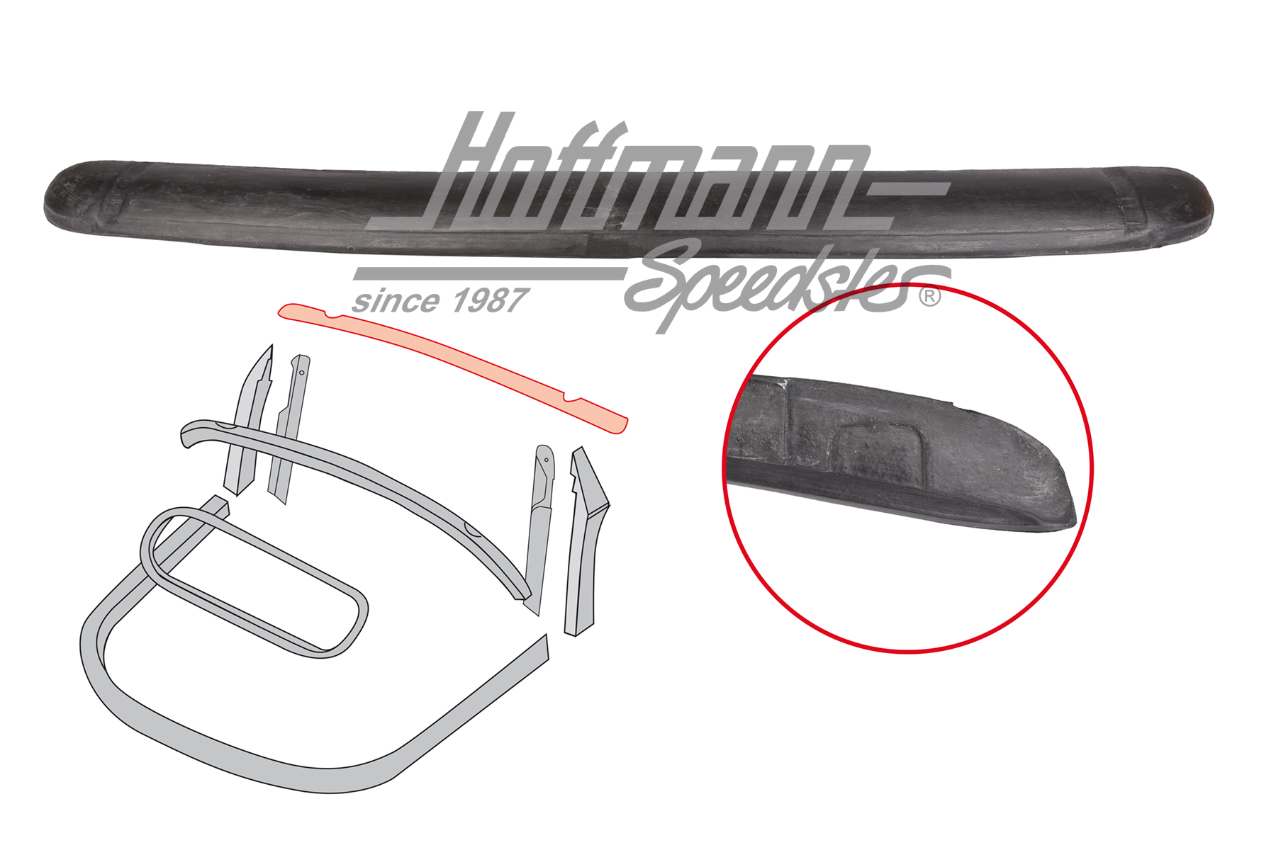 Contracercho parabrisas (plástico), 8.64-7.67 | 151 871 189 EK | 020-4600-08