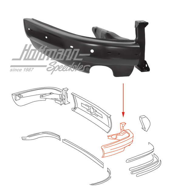 Esquina de parachoques, posterior, 65-68, izquierda | 901 505 021 20 | 510-9930-01