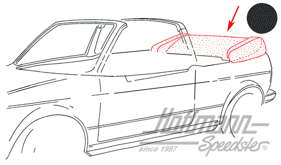 Funda de capota, 1.79-7.81, de piel sintética, negra |  | 180-4920-10