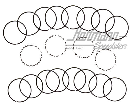 Aros de pistón 87 mm, para 4 pistones | 311 198 175 A | 010-0526-01