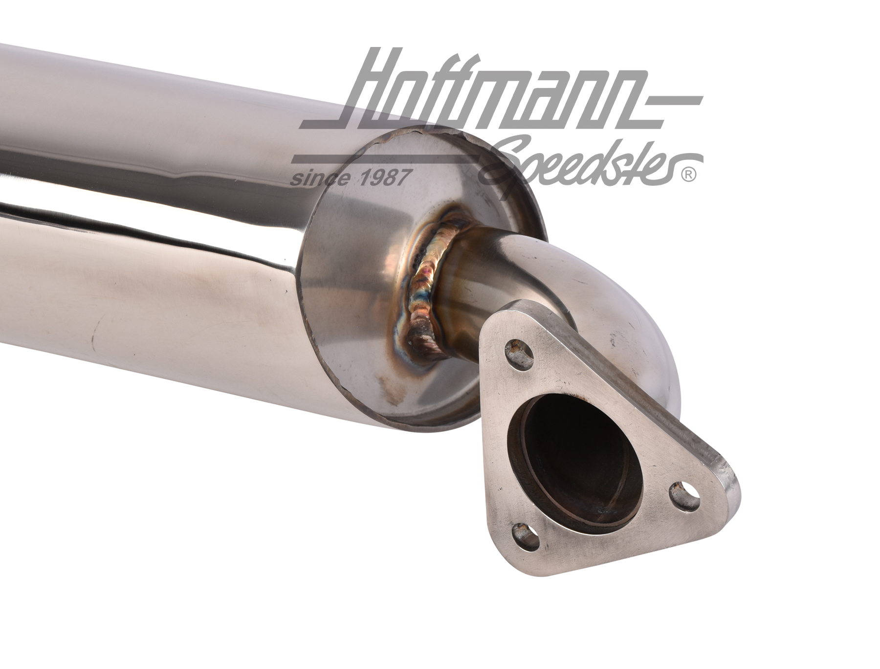 Silenciador de scape de un tubo, acero inoxidable, Furgoneta T1/T2                                  