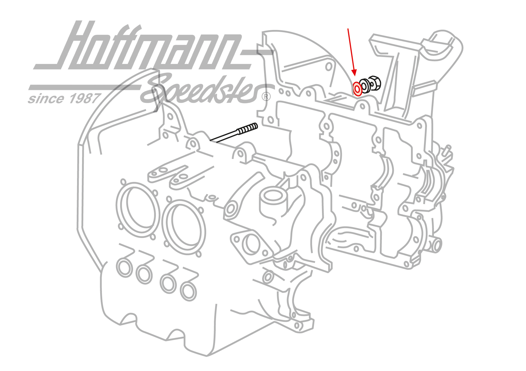 Junta, tornillo / cárter del cigüeñal
, -12.62                                                     