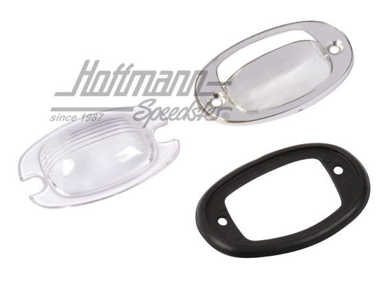 Vidrio, luz de matrícula, 356 B/C, cromada                                                          