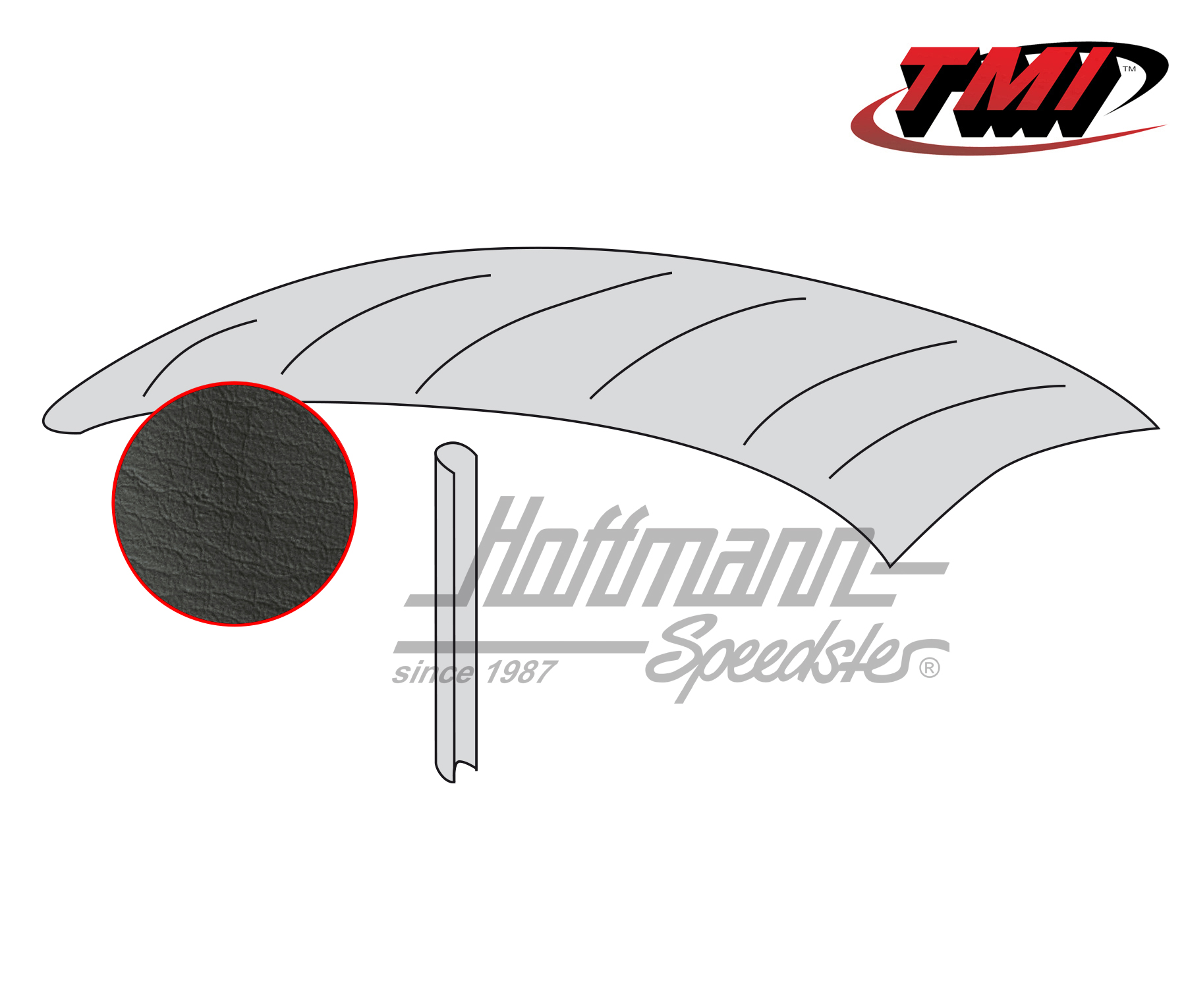 Techo, Style original, liso, negro, 46-52 | 20-1114-49 | 055-7190-50