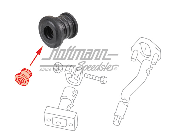 Base de goma, tubo de dirección/brida | 803 419 775 B | 330-4318