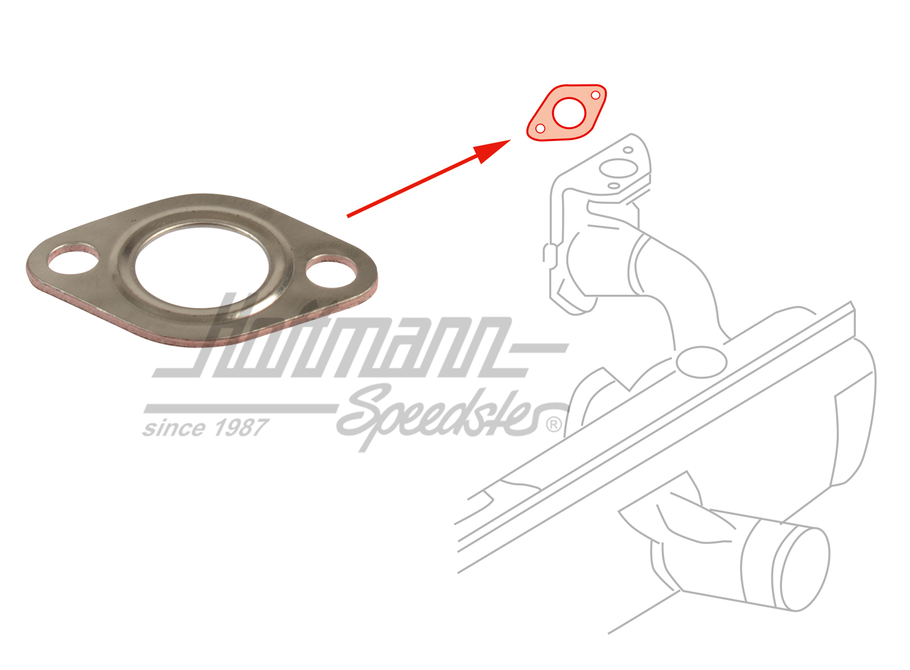Junta entre escape y colector de admisión | 113 251 263 | 020-3414-04