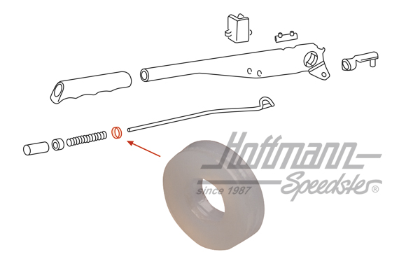 Soporte, palanca del freno de mano, 911/914/964                                                     