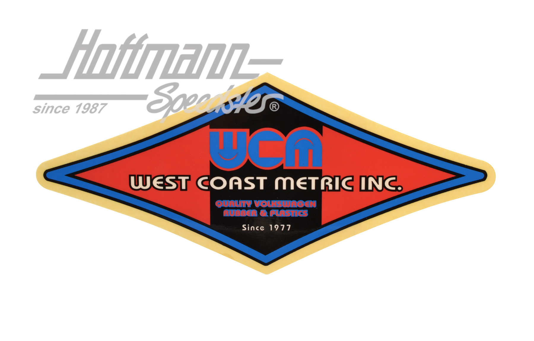 Pegatina "West Coast Metric", rojo | --- --- --- | 021-0187-20