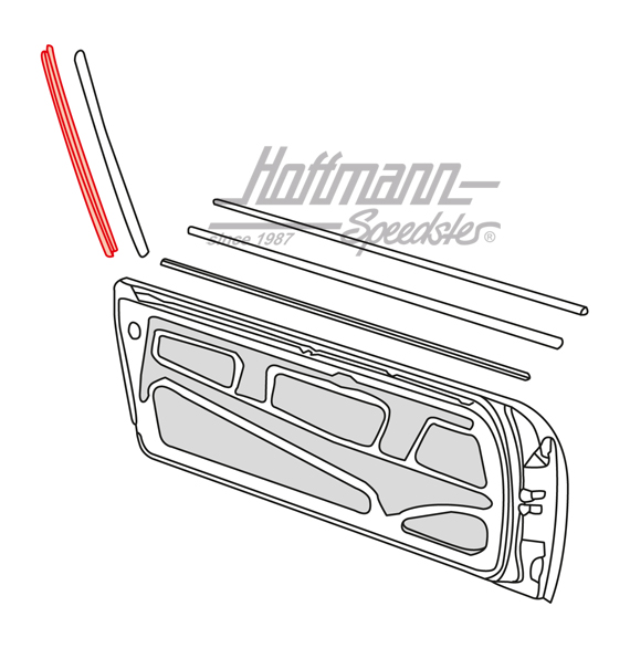 Moldura, junta, arco Targa / puerta, derecha                                                        