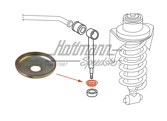 Arandela, soporte de estabilizador, 84- | 171 512 337 | 330-1239