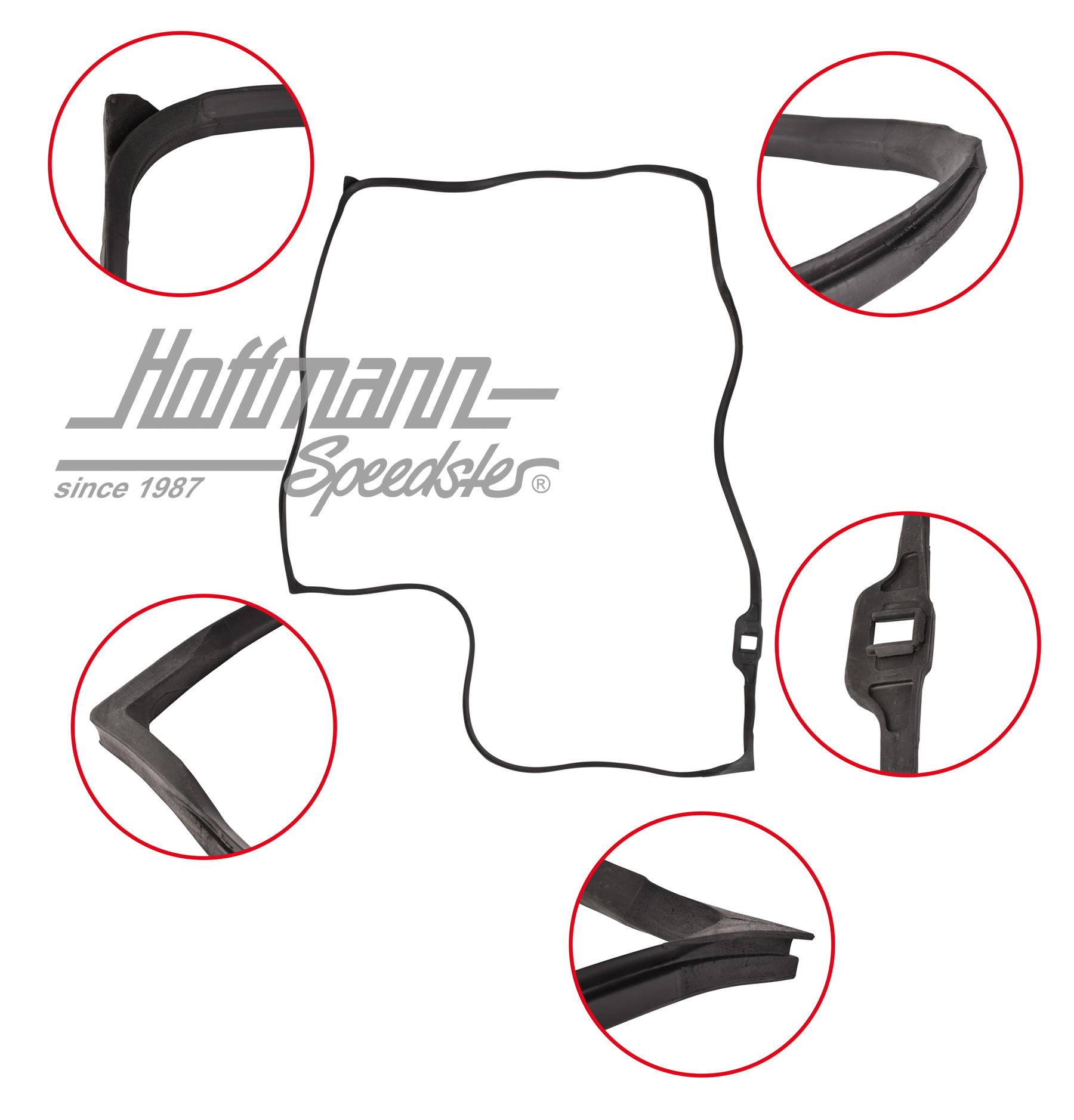 Junta de puerta, Furgoneta T2, 8.67-7.79, izquierda, Calidad superior | 211 831 721 D | 090-6101
