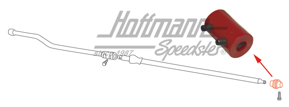 Acoplamiento de varilla de cambio, uretano, -9.64 | 111 711 175 B | 020-4291-03