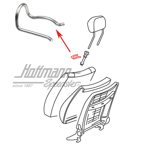 Clip, sujeción del reposacabezas (antiguo) | 171 881 635 A | 180-2291-10