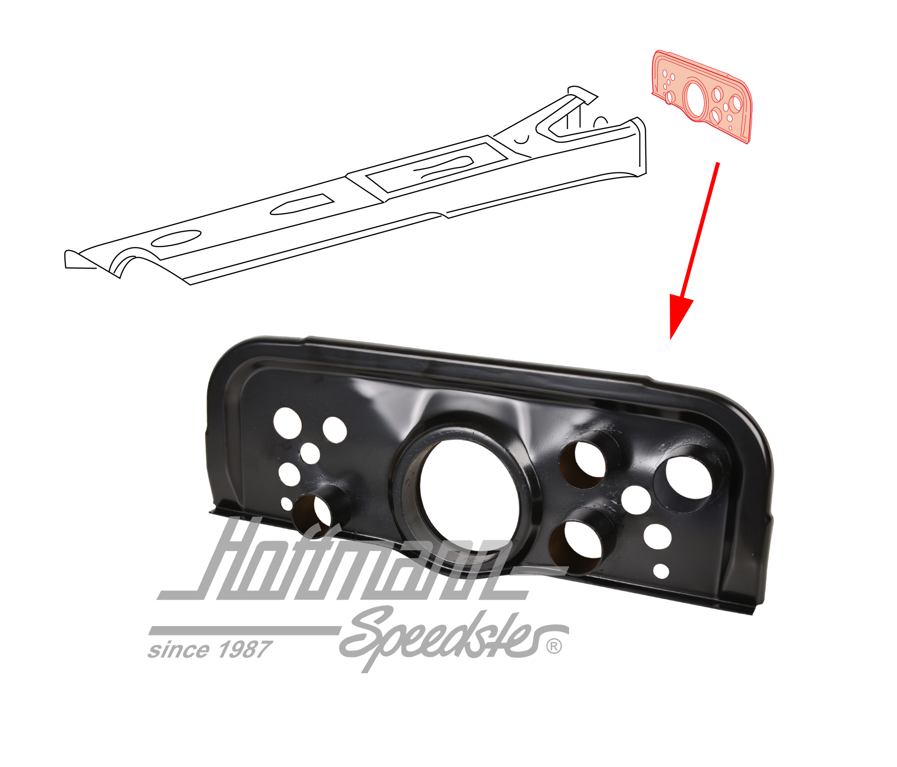 Chapa de remate
, túnel de bastidor, 911, 69-73
 | 911 501 066 00 | 590-0074-10