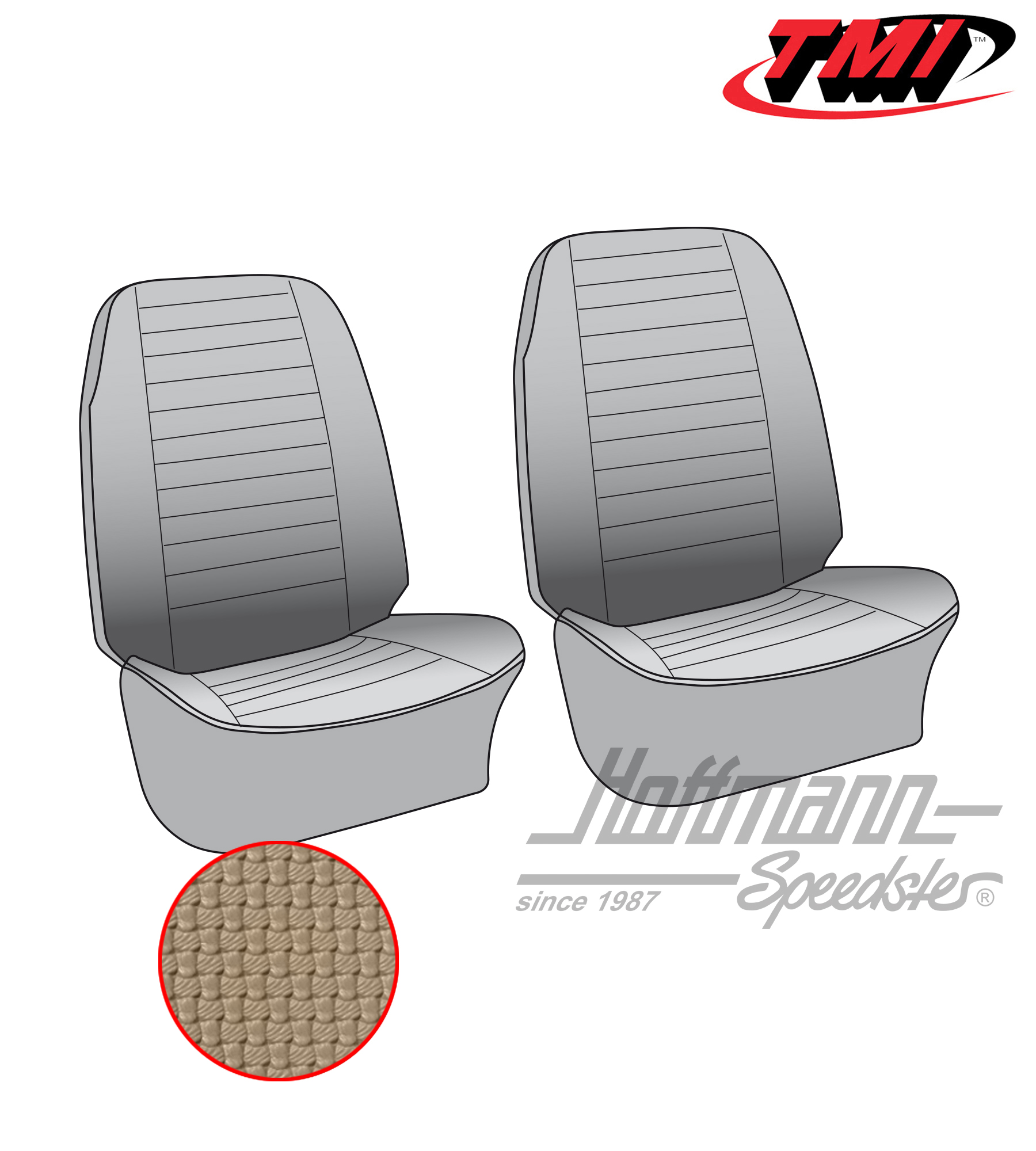 Fundas de asiento, delanteros, 76-79, beige | 43-2116-04 | 098-0626-20