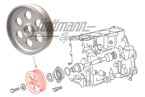 Rueda de accionamiento, eje intermedio, Diesel | 068 115 021 A | 110-0830