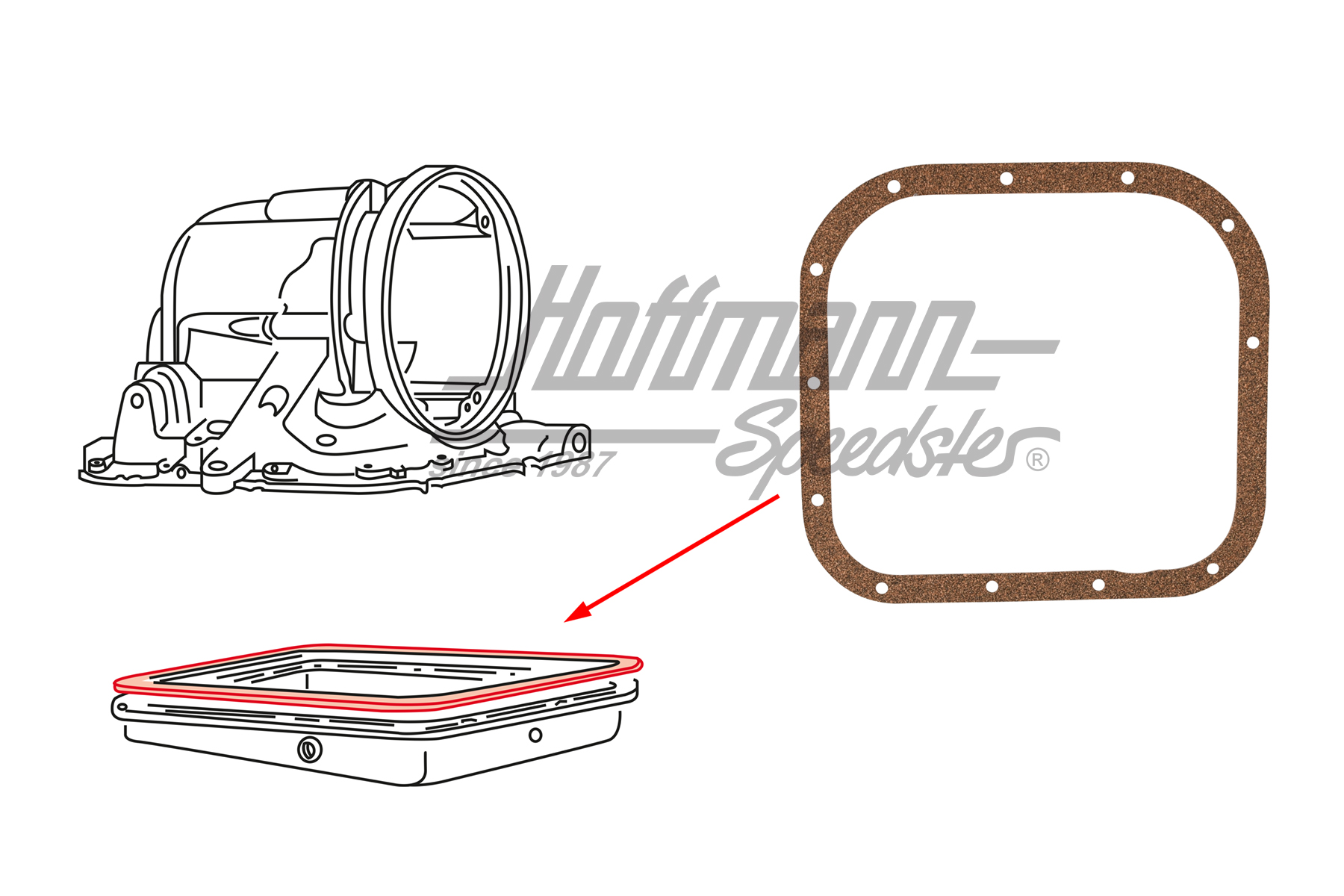 Junta, cárter de la caja de cambio, cambio automático | 003 321 371 | 090-2790-20