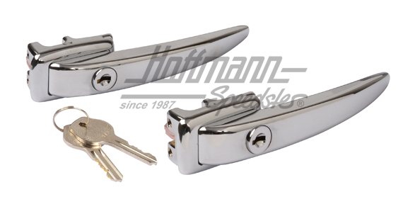 Tirador de la puerta, 61-63, llave identica, cromado | 211 898 205 D | 089-5050-18