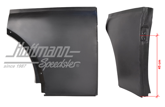 Chapa lateral, corto, 66-, posterior derecha | 111 809 082 B | 050-2162-02