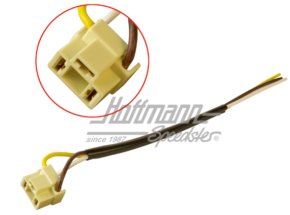 Enchufe de faro, 3 polos, con cable | 161 941 165 A KIT | 020-4430-30