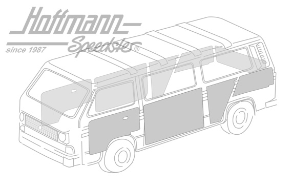 Juego de revestimiento, completo, negro, -84                                                        