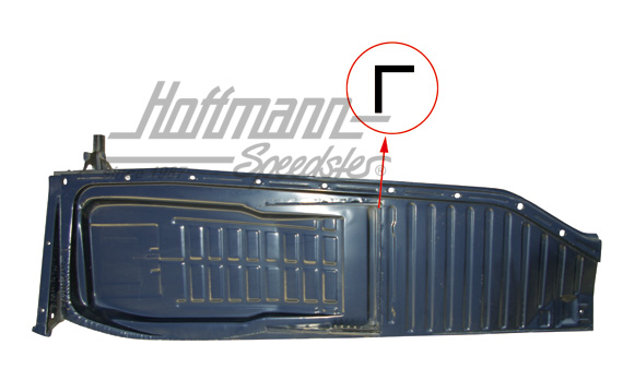 Media placa de fondo, completa,  -7.70, izquierda | 111 701 061 M | 050-1321-11