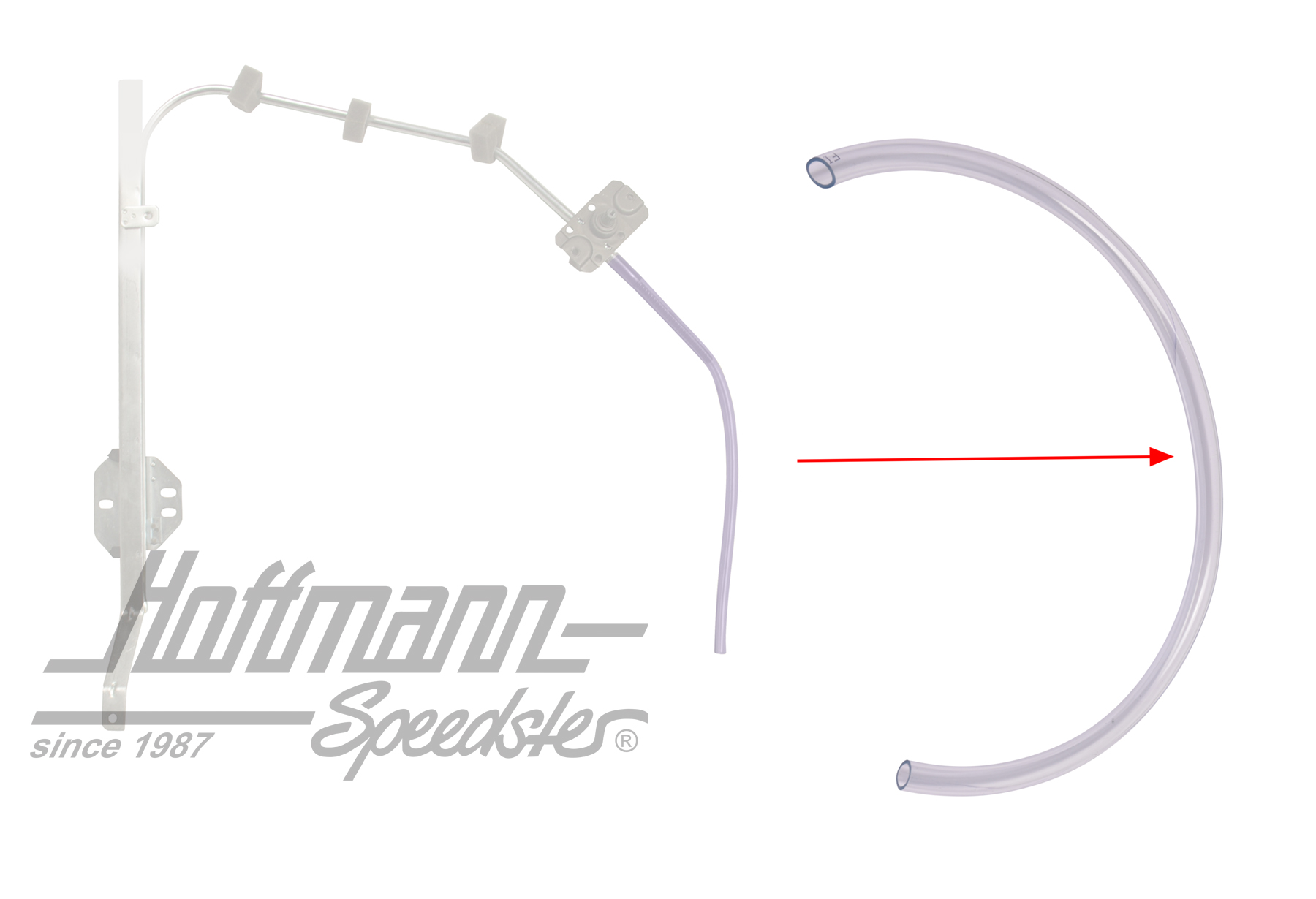 Manguera, guía del elevalunas |  | 020-5164