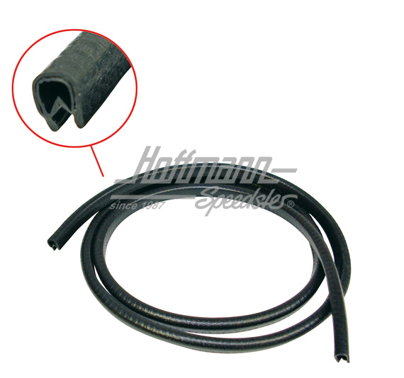 Burlete, ventanilla pivotante, carrocería, negro | 113 845 131 AS | 020-2258-09