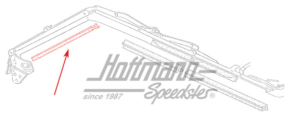 Junta de capota, ventanilla lateral, trasera, dcha. | 155 871 370 D | 180-4032