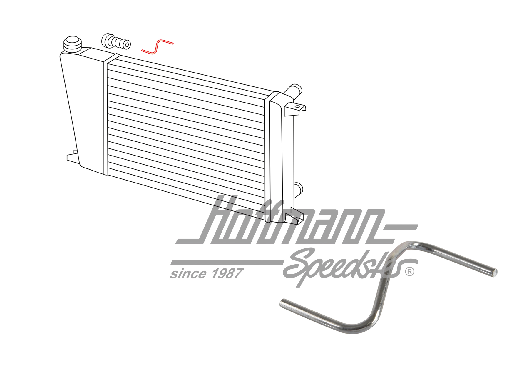 Estribo de fijación
, radiador/chapa frontal, Golf 1 | 171 121 237 C | 110-1695-33