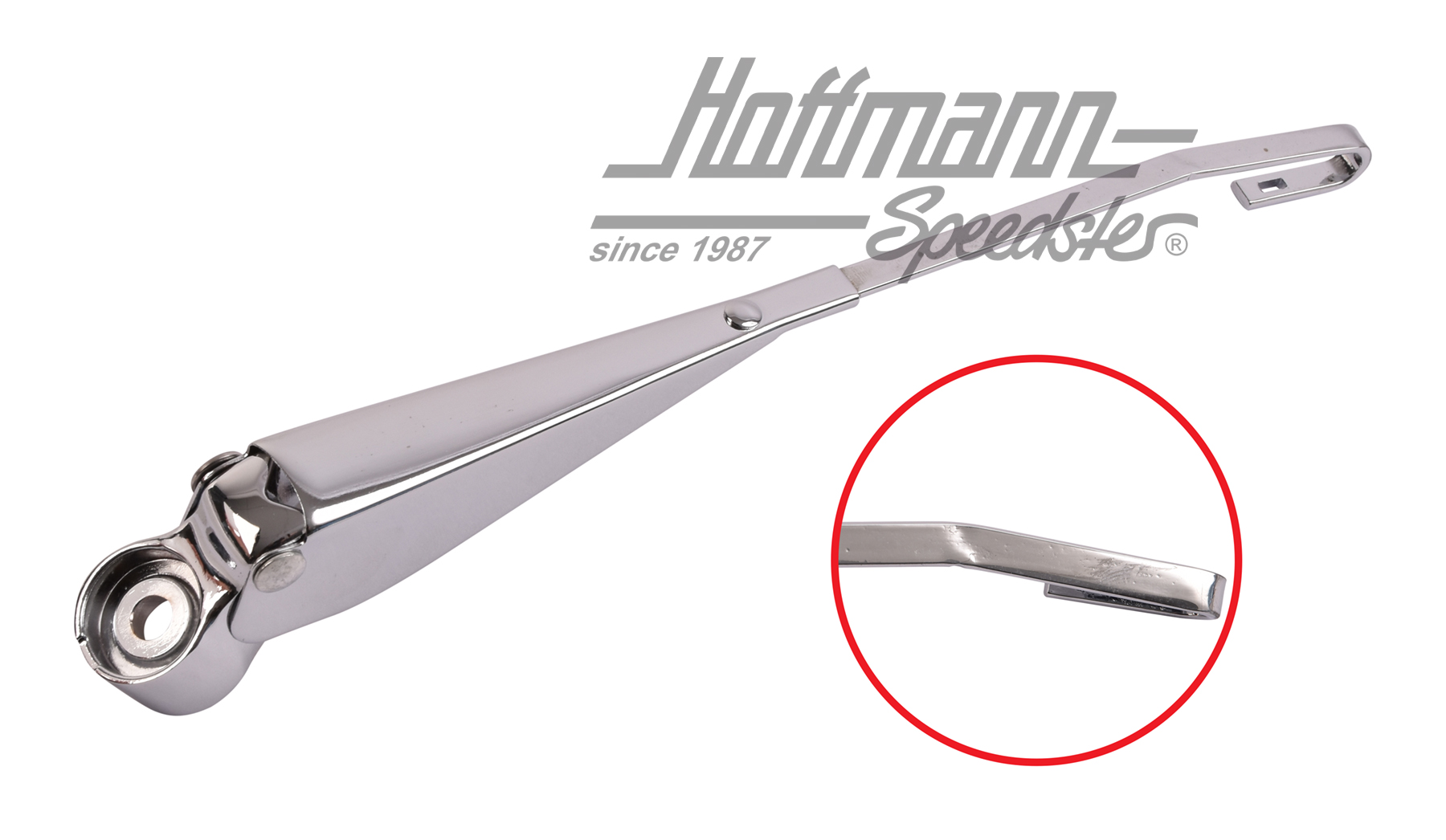Brazo del limpiaparabrisas, 8.72-, derecha, cromado | 111 955 408 H | 020-4793-02