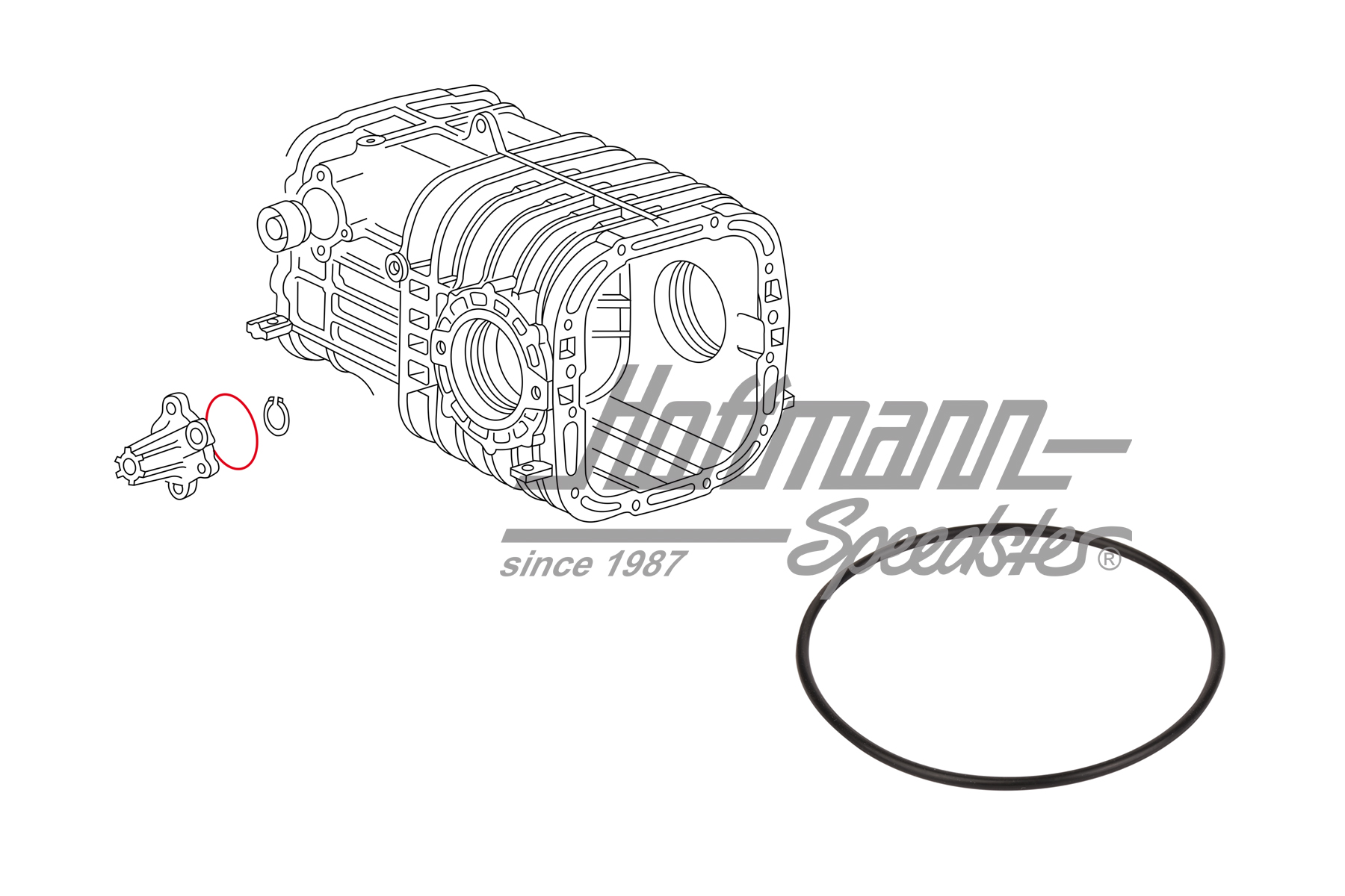 Junta anular, tapa caja de cambio, lateral, 5.79-7.92 | 094 301 278 A | 315-1114-04