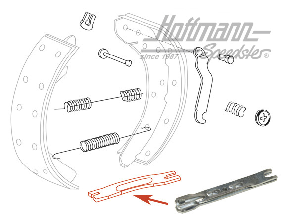 Barra de presión, Furgoneta T2, trasero, izqdo./dcho., 71-72 | 211 609 629 | 090-3196