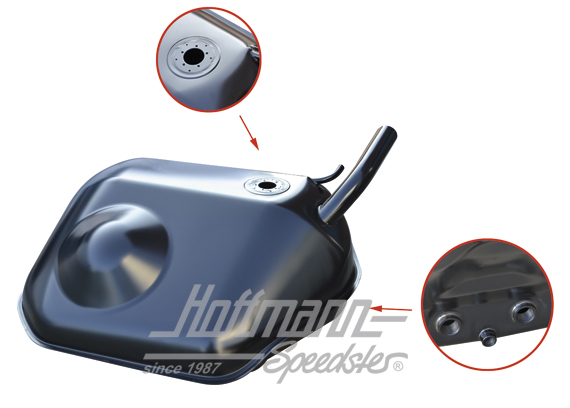 Depósito, 100 L, Porsche 911/912, 65-73/74-89 | 901 201 010 30 | 530-2204