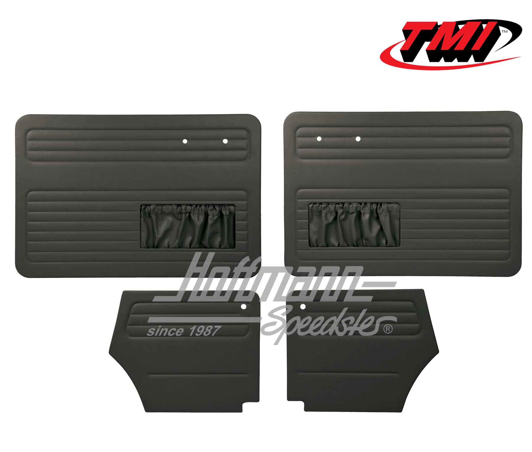 Paneles de puerta y de laterales, Escarabajo Cabriolet, 55-64, negro | 10-1327-11 | 055-7551