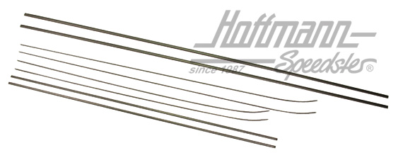 Kit de molduras, de 8 piezas, Golf 1, negro                                                         