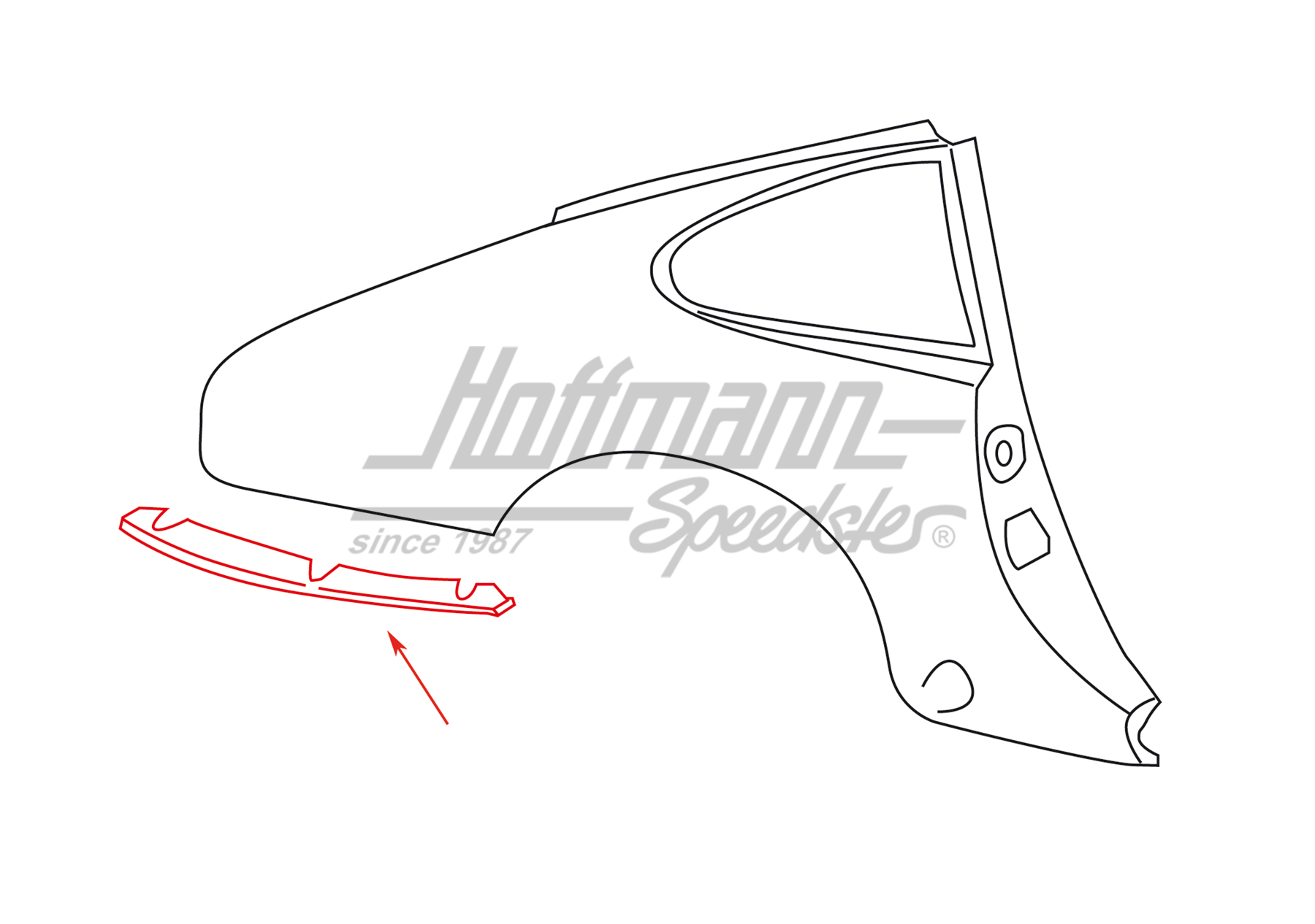 Soporte, parte lateral, posterior, 74-89, derecha                                                   