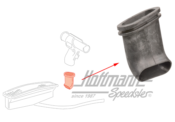 Manguito, caja aire ventilacion, derecha                                                            