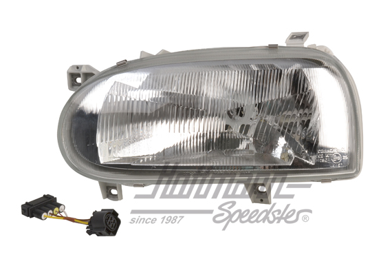 Faro, Golf 3, -92/-97, Hella, izquierda | 1AJ 007 235-271 | 219-3705-01