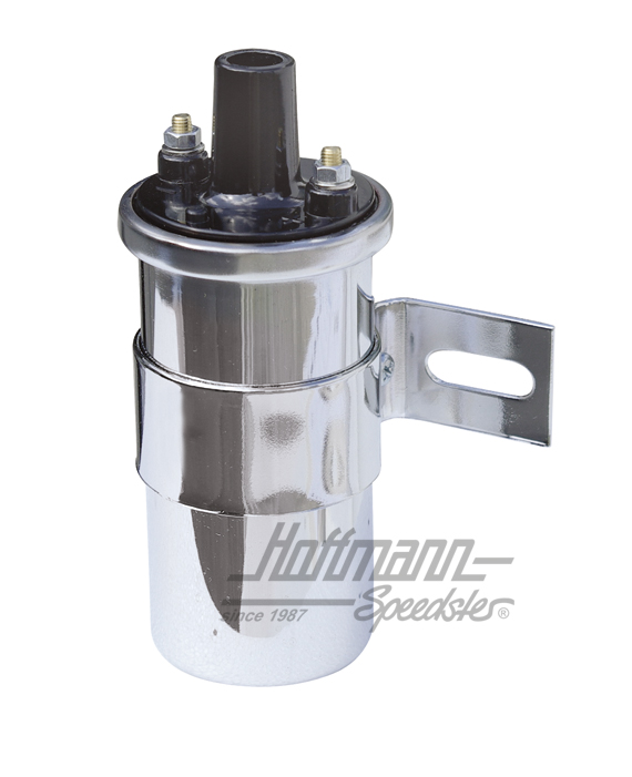Bobina de encendido, cromada, 12 V., 1,7 Ohm | 113 905 115 D chrom | 010-0912