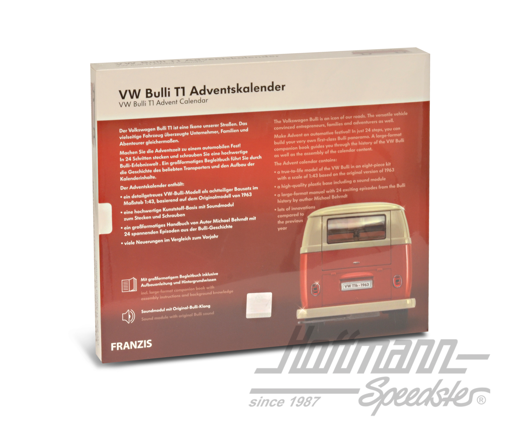 Calendario de Adviento Volkswagen Bulli T1, con Furgoneta T1                                        
