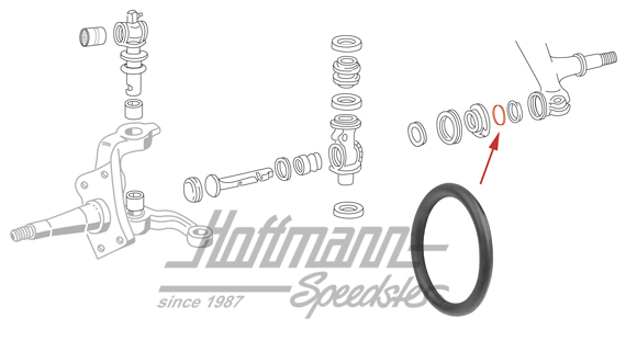 Junta anular, pequeño, perno de suspensión, Furgoneta T1 | 211 405 517 | 089-3040-60