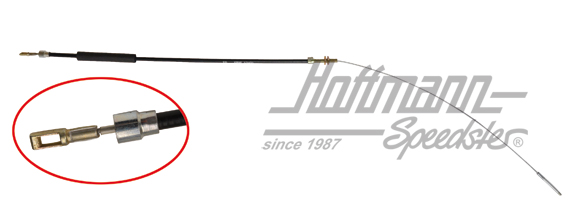 Cable del freno a mano, Porsche 911 Turbo, 75-77 | 930 424 553 00 | 522-1517