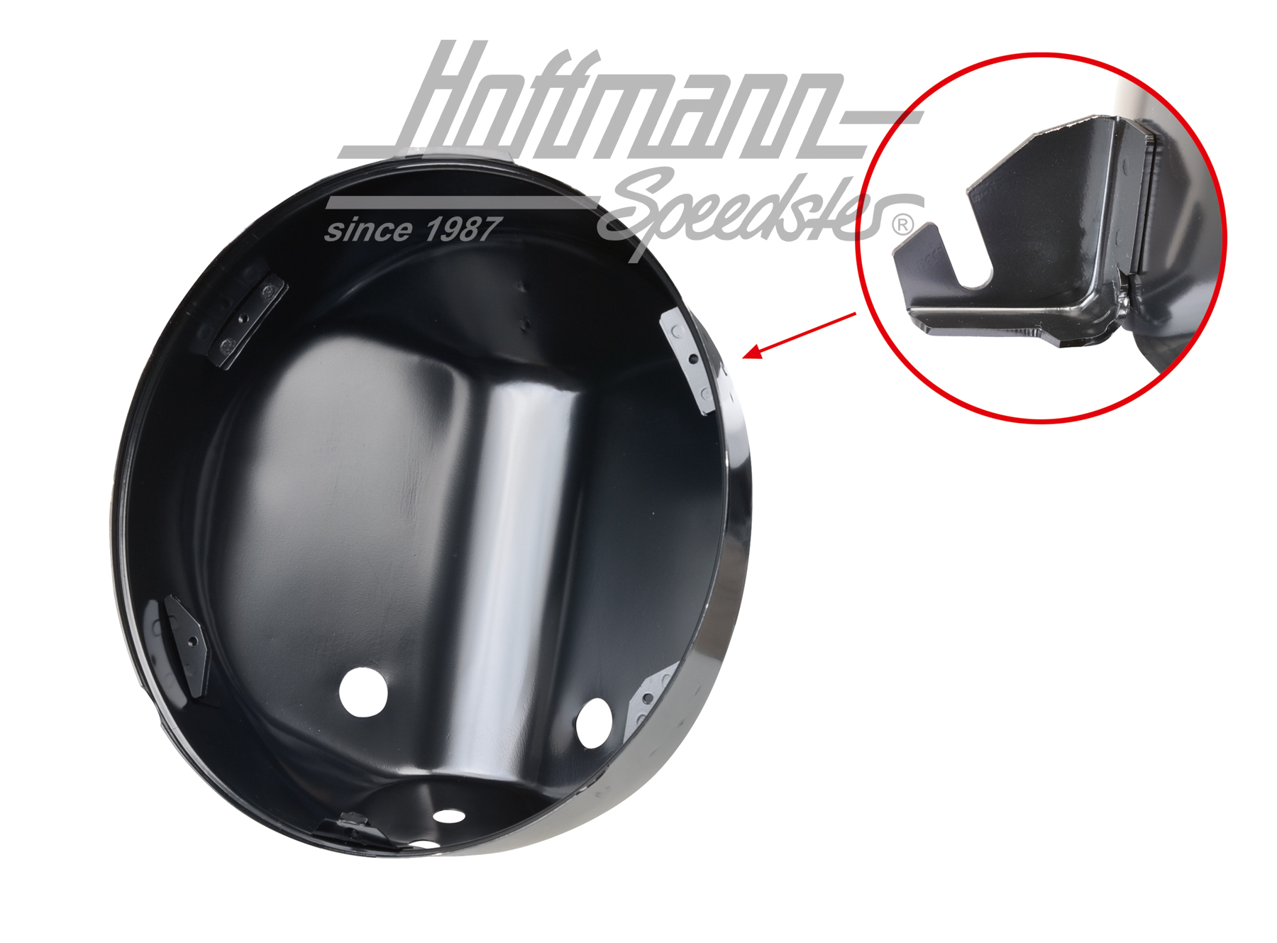 Carcasa de faro, 911, 73-86, derecho | 911 503 016 03 | 590-0012