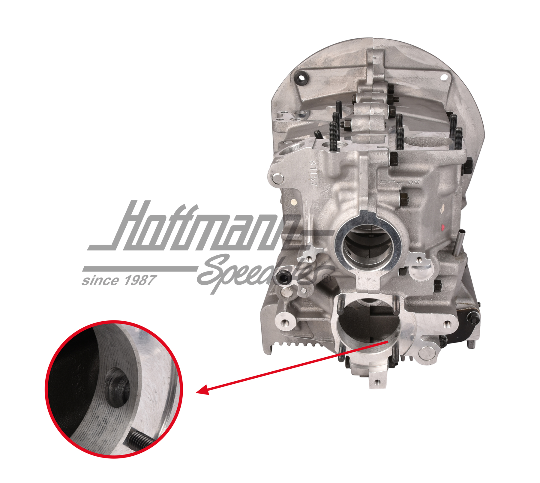 Cárter del cigüeñal, 90.5/92mm, carrera 69-84, ALU                                                  