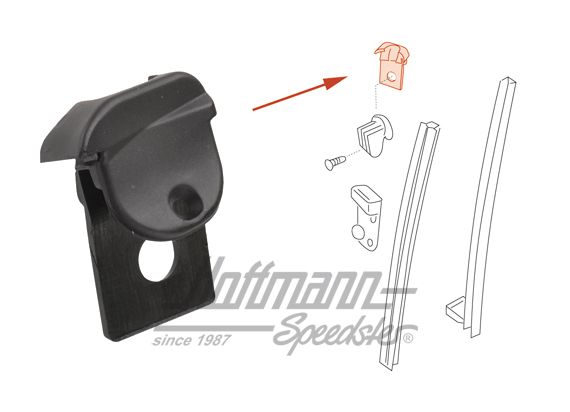 Tope, cristal accionamiento manual, posterior, izquierda
                                          