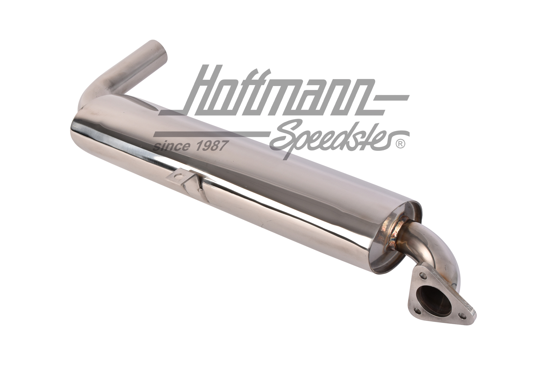 Silenciador de scape de un tubo, acero inoxidable, Furgoneta T1/T2                                  