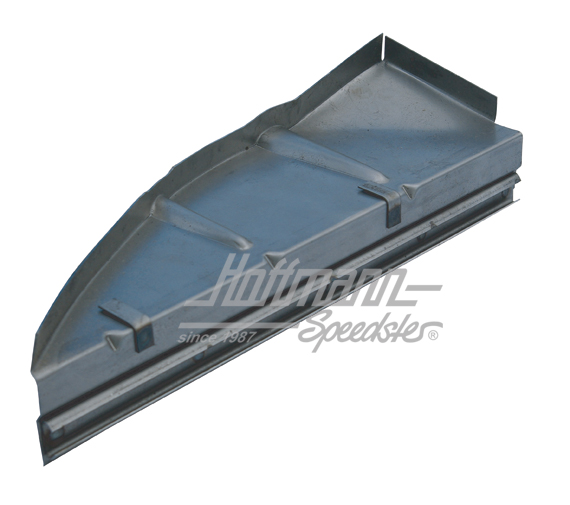 Chapa de cubierta del compartimento motor, -7.60, izqdo. | 111 813 165 | 050-1373-01