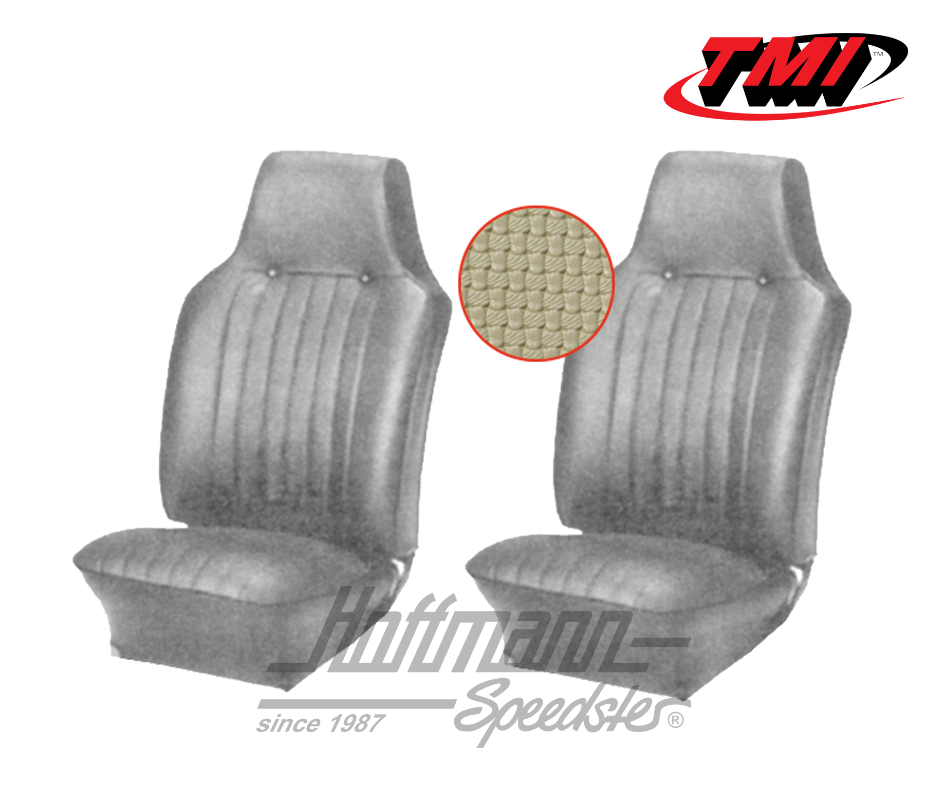 Fundas de asientos, Karmann Ghia, delanteros, 67-68, beige | 43-1505-04 | 066-0071-30